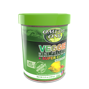 Omega One® Slow-Sinking Veggie Mini Pellets (1.8 oz)