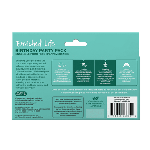 Oxbow Animal Health Enriched Life - Birthday Party Pack