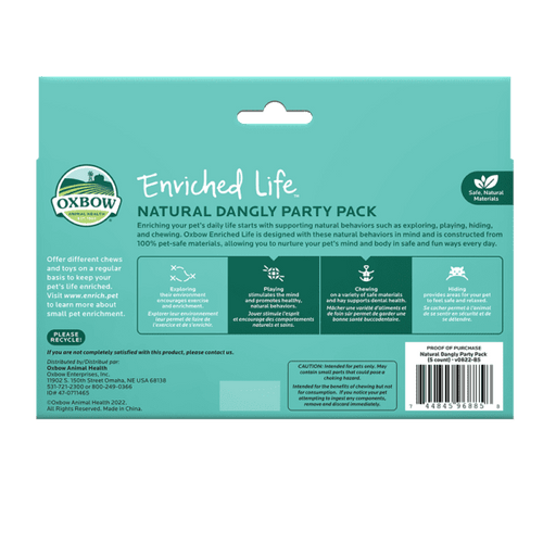 Oxbow Animal Health Enriched Life - Natural Dangly Party Pack