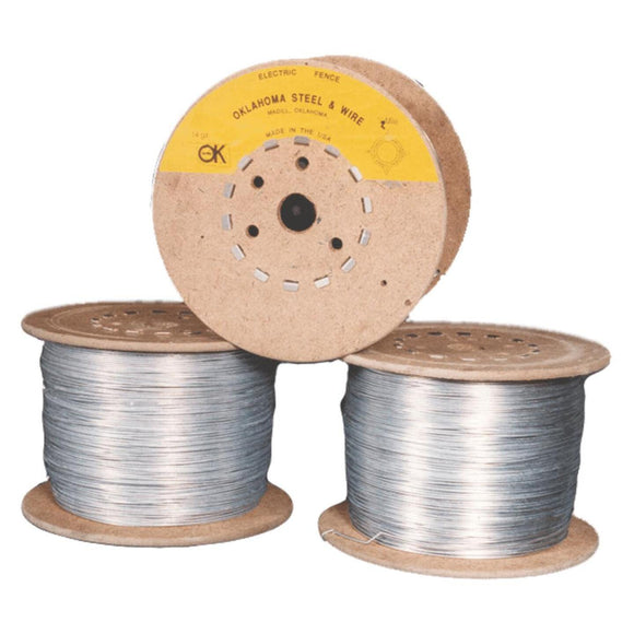 Oklahoma Steel & Wire 1/4-Mile x 14 Ga. Steel Electric Fence Wire