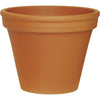Ceramo 9-3/4 In. H. x 12-1/4 In. Dia. Terracotta Clay Standard Flower Pot
