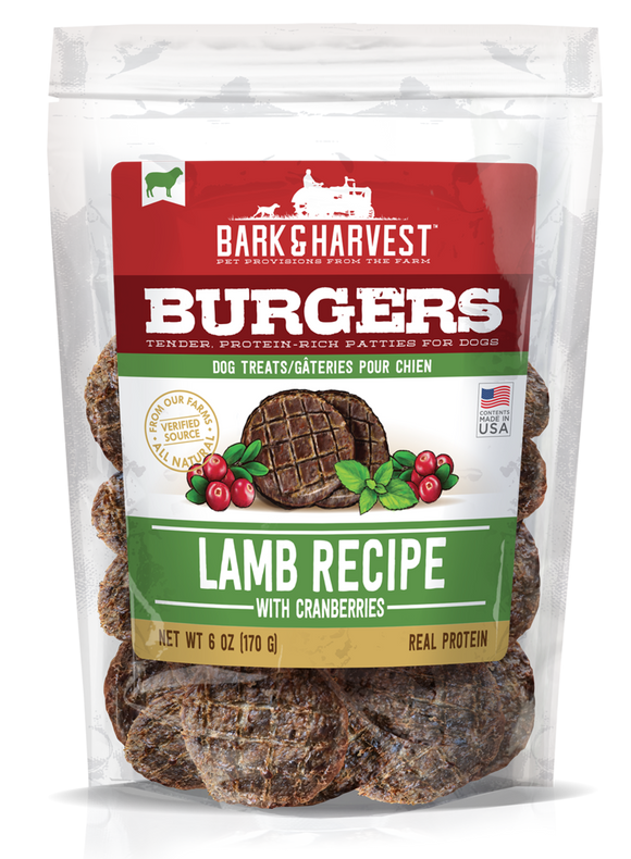 Bark & Harvest Burgers Lamb with Cranberry Dog Treat