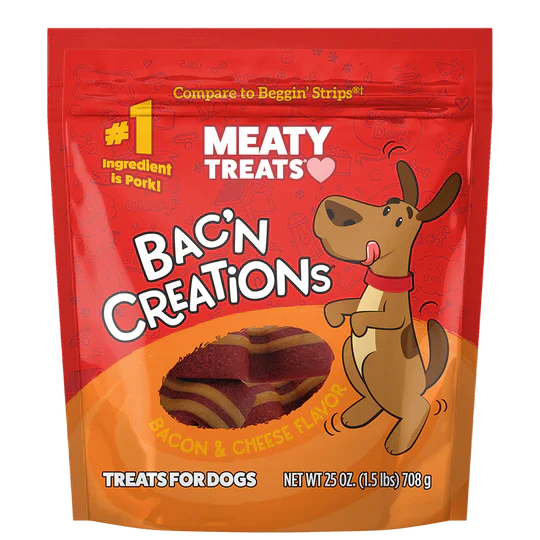 Sunshine Mills Meaty Treats Bak'n Creations Bacon & Cheese Dog Treats 6 oz. (6 oz.)
