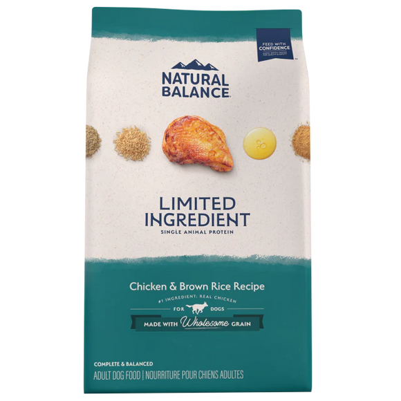 Natural Balance Limited Ingredient Chicken & Brown Rice Recipe Dry Dog Food (24 lbs)