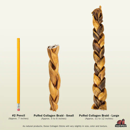 Redbarn Puffed Collagen Braid