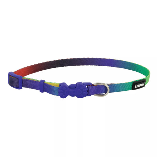 Coastal Li'l Pals Adjustable Patterned Dog Collar (Petite X-Small 3/8 x 6-8)