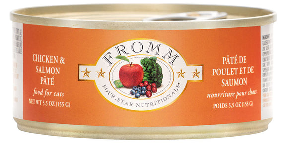 Fromm Four Star Chicken & Salmon Pate Can