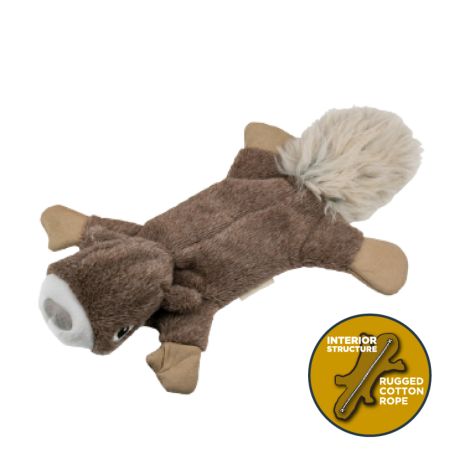 Tall Tails Stuffless Squirrel Squeaker Dog Toy (16)