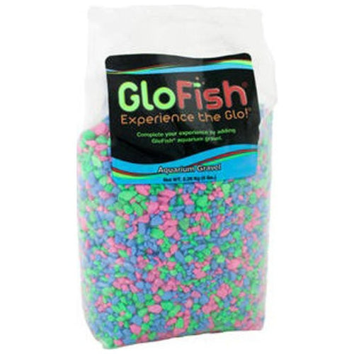 GLOFISH AQUARIUM GRAVEL - MULTI FLUORESCENT