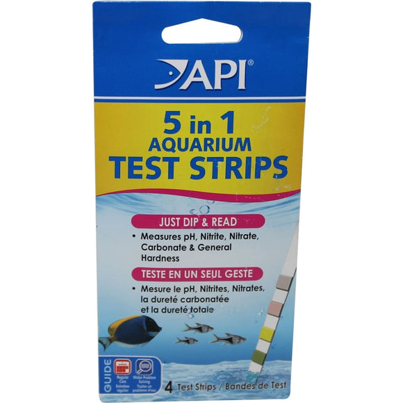 API 5 IN 1 AQUARIUM TEST STRIPS