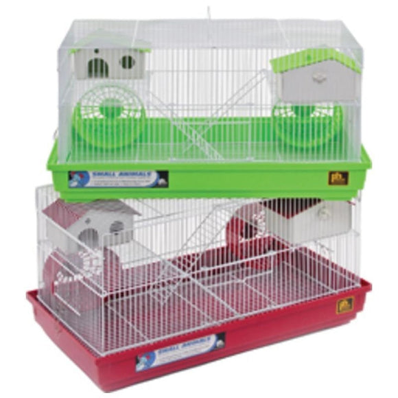 DELUXE GERBIL & HAMSTER CAGE (23X12.75X12.75 INCH, ASSORTED)