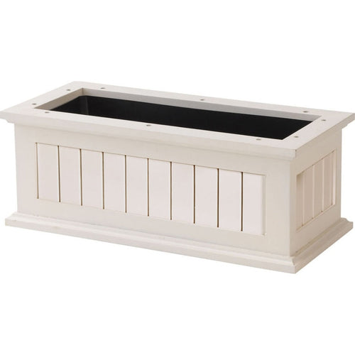 WINDOW BOX NANTUCKET (24 INCH, WHITE)