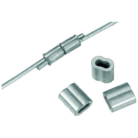 CRIMP SLEEVE FOR WIRE 100S (SIZE 2-3, SILVER)