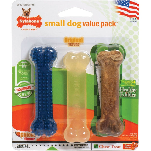 MODERATE CHEW SMALL DOG VARIETY PACK (PETITE-3 PK, ASSORTED)