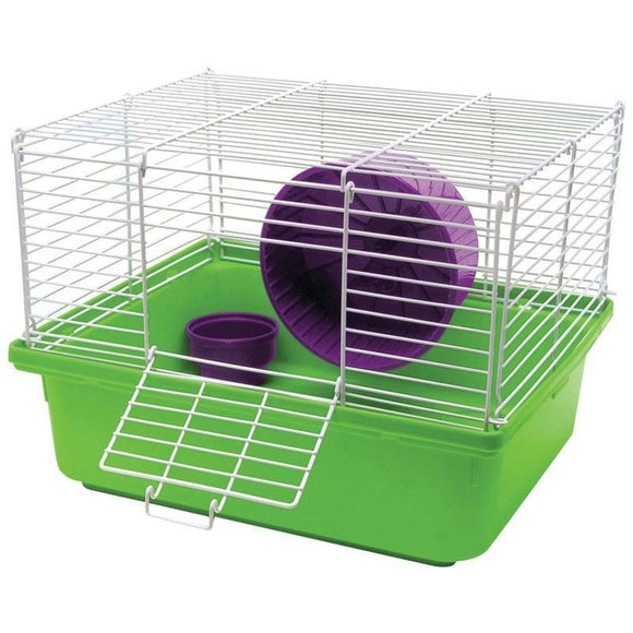 MY FIRST HOME 1-STORY HAMSTER CAGE UNASSEMBLED (13.5X11X10 IN-6 PK, ASSORTED)