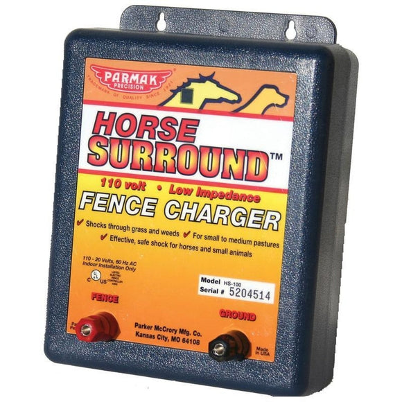 PARMAK HORSE SURROUND FENCE CHARGER (5 MILE, Red)