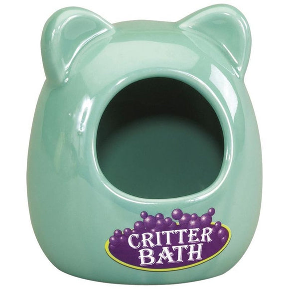 Kaytee Ceramic Critter Bath (4X4X4.25 IN, ASSORTED)